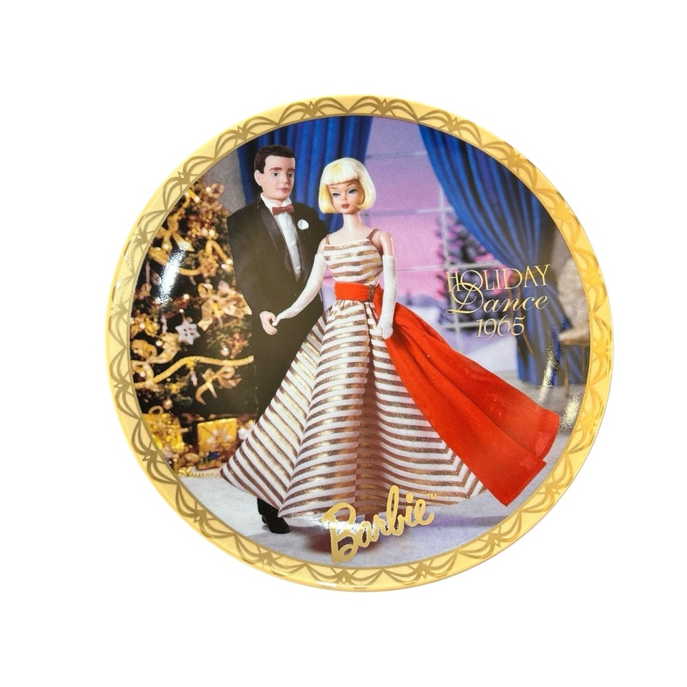 BARBIE "HOLIDAY DANCE-1965" COLLECTOR PLATE ENESCO 8-1/4" Number 2379 Japan VTG